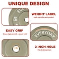 thumbnail image 6 of FlexWave Bumper Weight Plates Set, 160 lb Total, Colored, Olympic 2-Inch Hole, 6 of 8