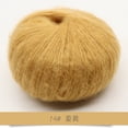 thumbnail image 1 of Xiao Hua rollos de hilo de mohair suave de jengibre - 25 g de hilo de punto liviano, elegante hilo para chal e hilo de lujo, adecuado para bufandas hechas a mano y artesanías exquisitas., 1 of 4