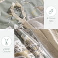 thumbnail image 5 of ATsense Duvet Cover Set King Size, 100% Cotton, 1 Duvet Cover and 2 Pillow Shams (King, Sage Green), 5 of 6
