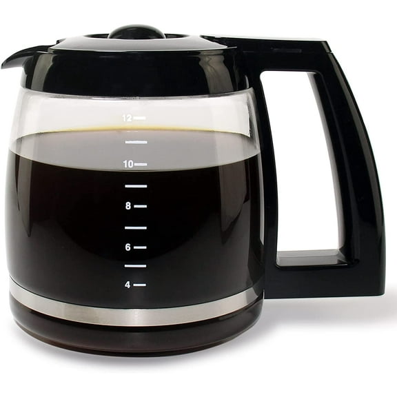 12-Cup Glass Carafe Replacement for Cuisinart Coffee Maker Models DCC-1200 | Part# DCC-1200PRC