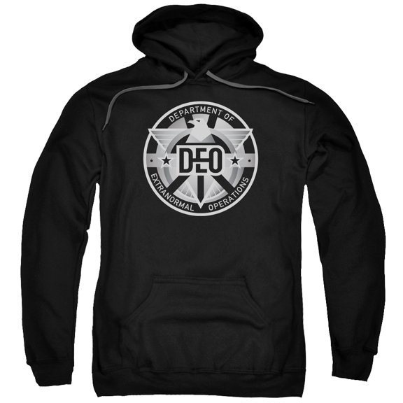 Supergirl Deo Adult Pullover Hoodie Sweatshirt Black