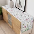 thumbnail image 4 of Spring Wildflowers Table Runner - 36 Inch Long, Kitchen Dining Table Runner Dresser Scarves, Watercolor Country Floral Grey Plaid Farmhouse Decor for Coffee Tables Wedding Party Banquet, 4 of 8