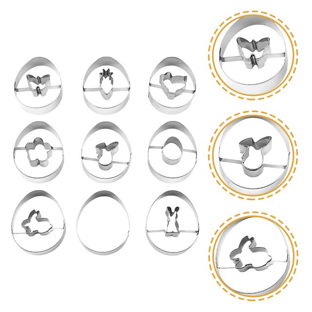 unbranded 9Ud De Acero Inoxidable Para Galletas Con Para Decorar