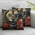 thumbnail image 3 of ONETECH Boxing Lion  Pillow Covers Soft and Cozy Decorative Pillow Cases for Bedroom, Sofa, Couch, 3 of 5