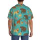 thumbnail image 3 of Fotbe Cute Animals Camisa Estampada de Manga Corta para Hombre, Casual de Verano, Estilo Playero, Sin Arrugas-Large, 3 of 5