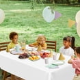 thumbnail image 6 of Disposable Plastic Tablecloth - 2 Pcs, 108 x 54 In/72 x 54 In, Waterproof Rectangular Picnic Table Cover for Outdoor & Indoor Parties, 6 of 15