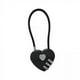 thumbnail image 1 of 2x Candado en forma de corazón, Mini candado de , candado de amor, candado de casillero de gimnasio, candado de combinación en forma de corazón , negr 2 piezas, 1 of 8