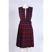 Classroom School Uniforms Big Kid Slit Front Jumper Model 72 5PC4722A, 8, Red