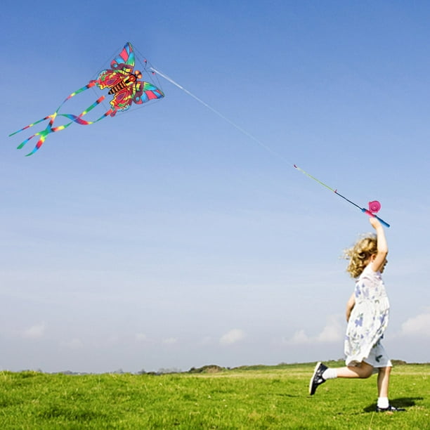 Huge Kite Easy to Fly Butterfly Kite with Holding Fishing Rod for