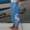Blue#1, variant on Summer Pants for Women 2024 Cotton Linen Elastic Waist Floral Printed Straight Pants Comfort Breathable Summer Casual Pants with Pockets, Gifts for Her