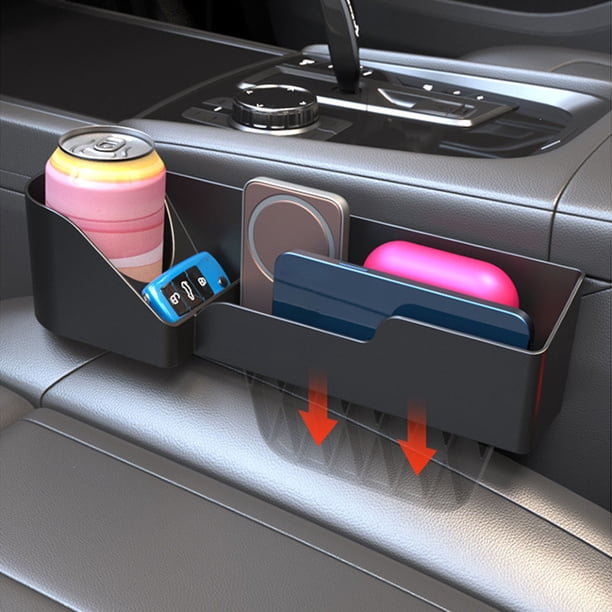 Accesorios para autos, Accesorios para automóviles, Accesorios para carro, Caja de almacenamiento para asiento de auto, Caja de almacenamiento multifuncional, Vaso de plástico, Soporte para teléfono m