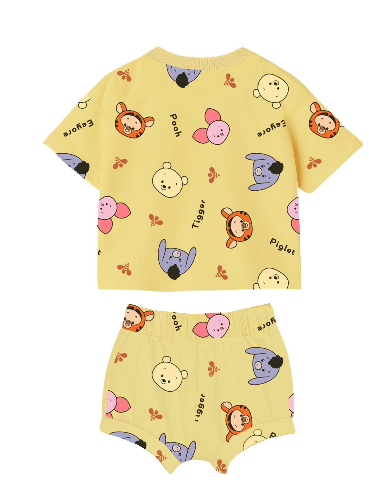 Winnie The Pooh Baby Boy 2 Piece French Terry Short Set, Sizes 0-24 Months
