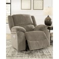 thumbnail image 4 of Signature Design by Ashley Contemporary Draycoll Power Recliner Chenille Pewter, 4 of 5