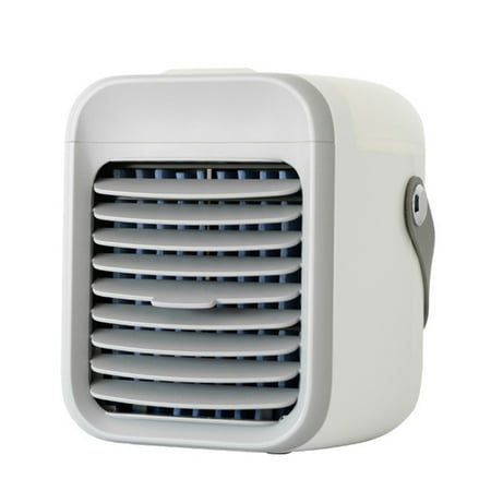 

Portable Mini Air Conditioner Desktop USB Air Cooler Humidifier Personal Space Cooler with Handle for Home Office New