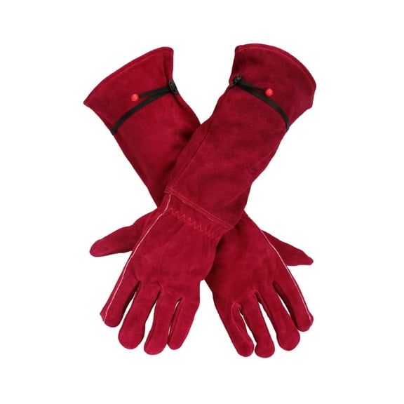 Leather Welding Gloves Heat Fire Resistant, Perfect for Gardening Tig Weld Beekeeping BBQ