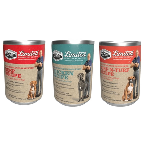 Dr. Pol Limited Ingredient Canned Dog Food Bundle (6 pack)