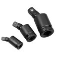 thumbnail image 2 of Drive Swivel Joint Air Socket Set 3 Pcs 12 38 14 Inch Chrome Molybdenum, 2 of 3