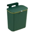 thumbnail image 4 of Cubo de basura colgante para cocina con tapa, cubo de basura para baño interior y cocina. verde, 4 of 9