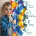 thumbnail image 3 of Blackout Kids Curtains,Colorful Rainbow Tie Dye Spiral Pattern Childrens Insulated Curtains Set Of 2,Bedroom Essentials,Toddler Room Decor 52"x63", 3 of 5