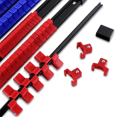 thumbnail image 5 of 3 PCS Socket Organizer 1/2 3/8 1/4 Inch Drive Socket Rail Holders Heavy Duty Socket Racks Blue, 5 of 5