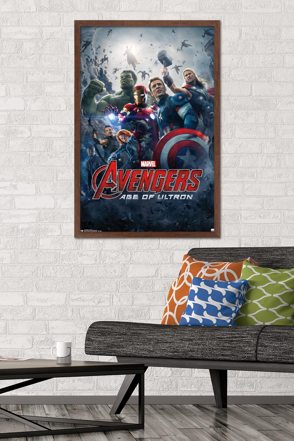Marvel Cinematic Universe - Avengers - Age of Ultron - One Sheet Wall Poster, 22.375" x 34", Framed