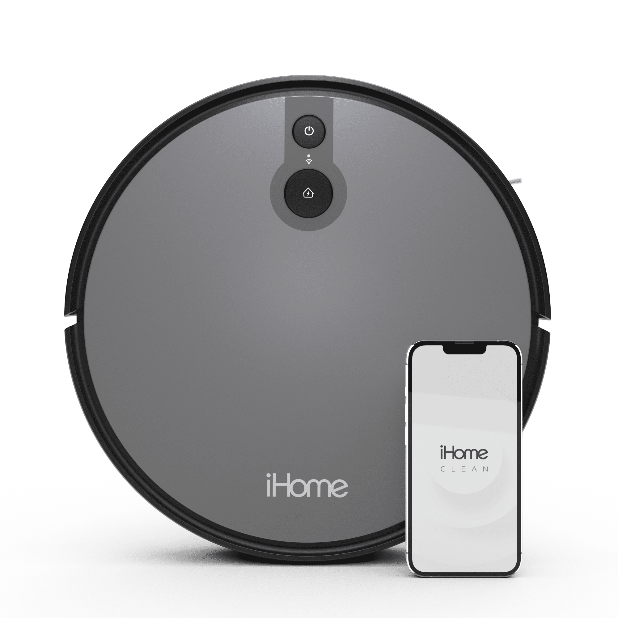 iHome AutoVac Juno Robot Vacuum with Mapping Technology, 2000pa Strong Suction Power, 100 Minute Runtime, App Connectivity