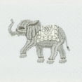 thumbnail image 2 of Authentic Hotel and Spa  Turkish Cotton Elephants Embroidered White 2-piece Towel Hand Set, 2 of 2