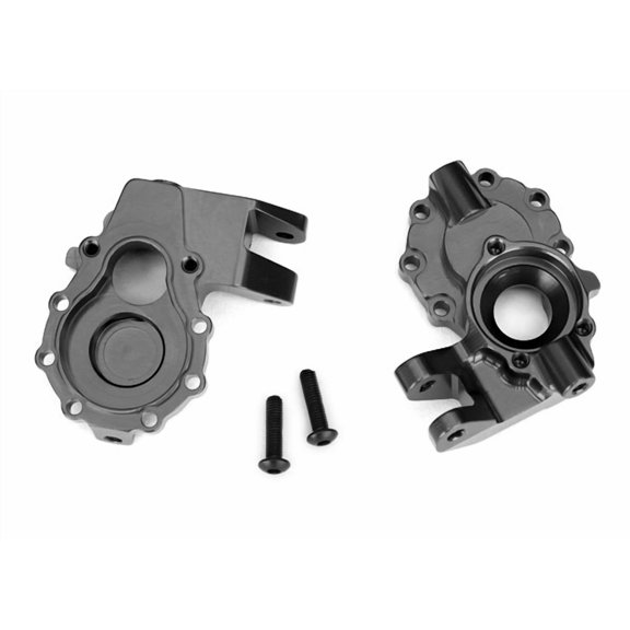 Traxxas 8252A Portal Housings, Inner FR 6061-T6 Alum Charcoal-Anodized (2)