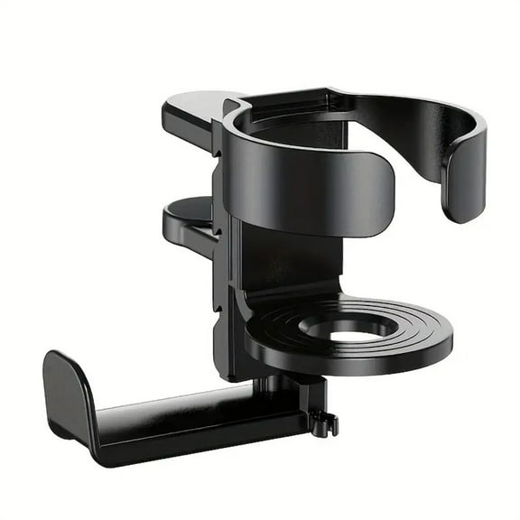 PASILI Adjustable Cup Holder For Desk Workspace Organizer White Under Desk Clamp Easy Installation Efficient Organization