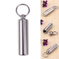 thumbnail image 2 of MesaSe Boîte Scellée Portable de Bouteille de Médicament d'Acier Inoxydable pour la Survie Extérieure de Camping, 2 of 9