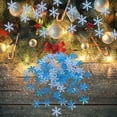 thumbnail image 2 of PENGXIANG 300Pcs  Simulation Snowflakes Mini Holographic DIY Accessories Christmas Tree Ornament False Snowflakes for Party, 2 of 11