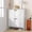 White, variant on Shoe Cabinet Organizer with 2 Flip Drawers, Freestanding Narrow Shoe Rack for Entryway, Freestanding Hidden Shoe Storage Cabinet for Entryway, Hallway, Living Room, Bedroom, Black