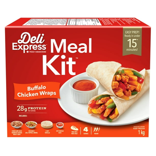 Deli Express Buffalo Chicken Wrap Meal Kit Walmart.ca