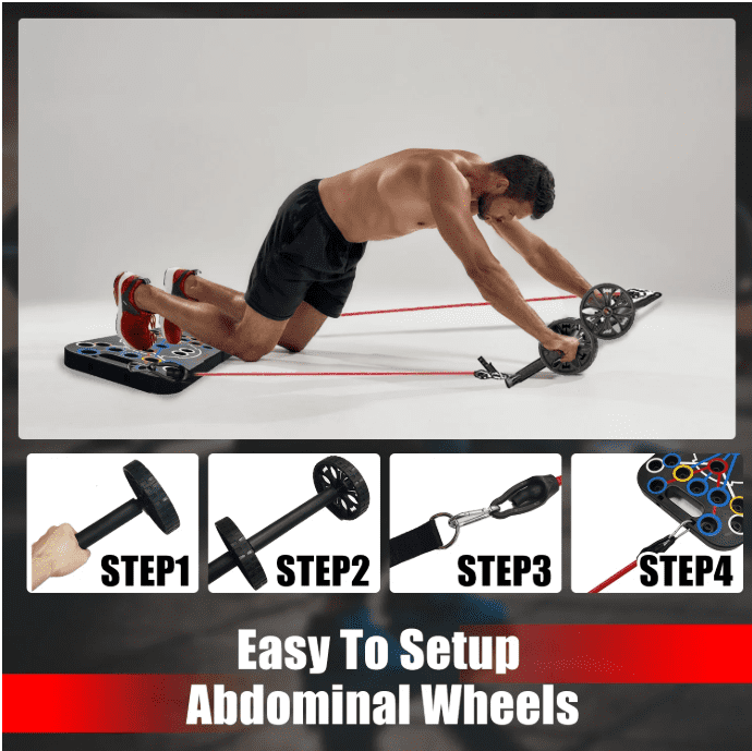 Foldable Multi-Function Push-Up Board Portable Bodyweight Training Equipment For Arms Abs Chest Back Triceps Home Gym