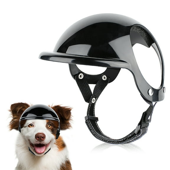shenmeida Pet Dog Helmet Pet Motorcycle Helmet Safety Pet Cap with Adjustable Belt for Small Dog Riding Cycling Outdoor