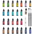 thumbnail image 4 of Ranger Tim Holtz Alcohol Ink Set, 24 Pack Assorted Colors .5oz  Alcohol Ink Blending Solution  Premium Brush Set for Alcohol Ink Paper  1 Mini Spray Bottle, 4 of 6