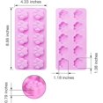 thumbnail image 5 of JM Juego de 4 moldes de silicona antiadherentes para chocolates, dulces, gelatina, cubitos de hielo, golosinas para perros, moldes con forma de pata de perro y hueso JM, 5 of 5