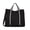 Black, variant on EcoRight Extra Large Canvas Tote Bag for Shopping & Work, Beach Bag with Adjustable Crossbody Handles