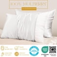 thumbnail image 2 of PROMEED 100% Mulberry Silk Pillowcase White with Zipper, Natural 23 Momme Silk Pillow Case for Sensitive Skin, Soft Anti Acne Pillowcase (Standard 20"x26", White), 2 of 6