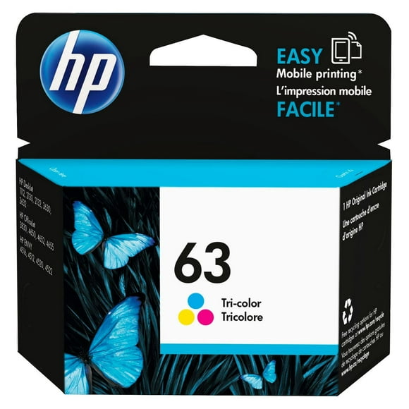 HP 63 Tri-colour Original Ink Cartridge (F6U61AN)