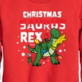 thumbnail image 3 of Toy Story - Christmas Saurus Rex - Toddler And Youth Crewneck Fleece Sweatshirt, 3 of 5