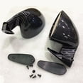 thumbnail image 4 of 2x Plane Mirror Side View Car Mirrors Left+Right For Racing F1 Carbon Fiber Look, 4 of 5