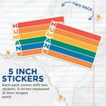 thumbnail image 3 of (2 Pack) Human Rainbow Gay Pride Stickers - LGBTQ Pride Month Sticker - 5 Inches On Longest Side - Premium Vinyl - for Cars, Trucks, Skateboards, Laptops - Made in USA - BMCS1688, 3 of 7