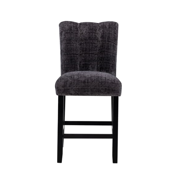 Miekor Furniture Magaly Dark Grey Bar Stools (Kit Of 2) 70535