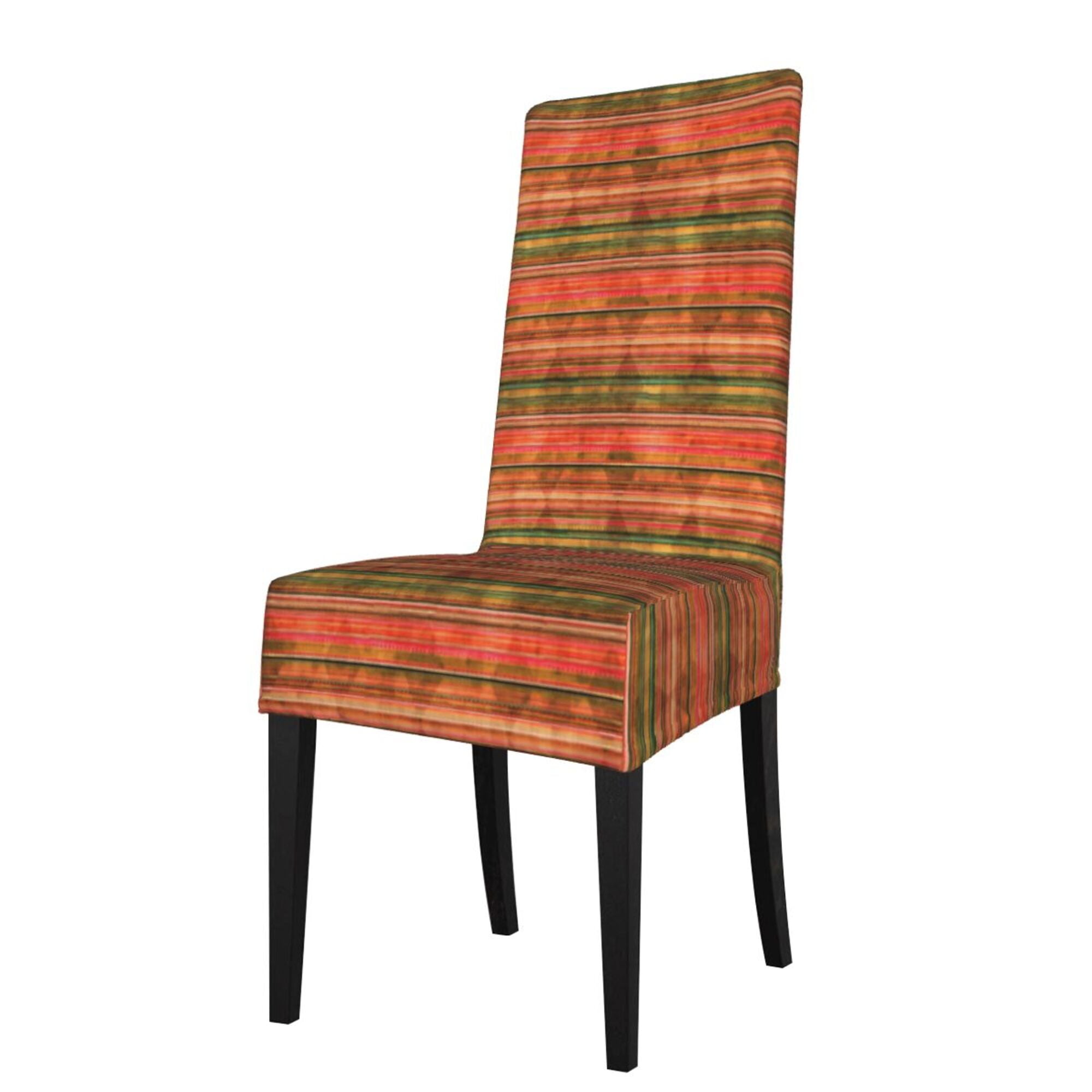 ZICANCN Red Vintage Stripes Chair Protectors Seat Covers , Dining Chair