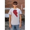 thumbnail image 4 of Other Half Heart Cute Matching Set Plus Size Crewneck Graphic Tee Shirt Brisco Brands 2X, 4 of 5