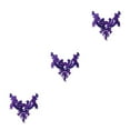 thumbnail image 3 of relayinert Fine Workmanship Rhinestone Patches Embroidered Elegance For Special Occasion purple 3Set, 3 of 6