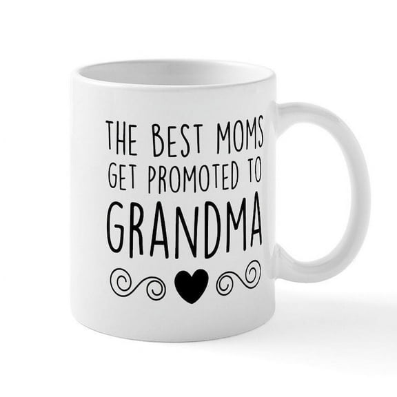 CafePress - Promoted To Grandma Mugs - 11 oz Ceramic Mug - Novelty Coffee Tea Cup