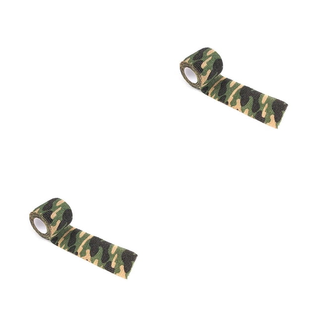 Greeniant Envoltura autoadhesiva Camuflaje para exteriores Cinta elástica para acampar Senderismo Montañismo Vendaje Protector Camuflaje en la jungla Type2 NO2 Greeniant CBP230462