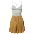 thumbnail image 2 of FashionOutfit Women's Sleeveless Spaghetti Strap Lace Detail Baby Doll Dress - Made in USA, 2 of 4